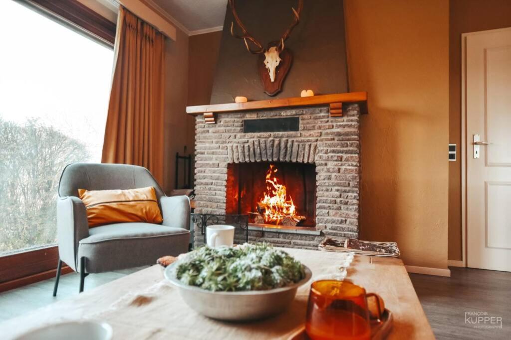 Le Heron 28Pers, Malmedy- Home Cinema, Balneo, Sauna, Jardin エクステリア 写真