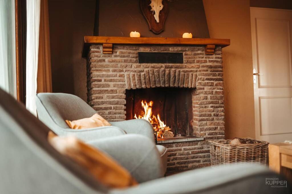 Le Heron 28Pers, Malmedy- Home Cinema, Balneo, Sauna, Jardin エクステリア 写真