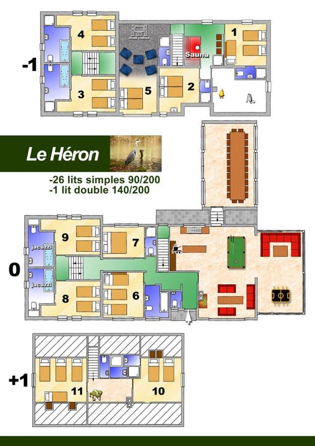 Le Heron 28Pers, Malmedy- Home Cinema, Balneo, Sauna, Jardin エクステリア 写真